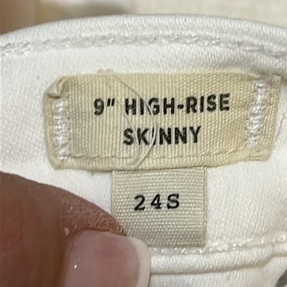 Madewell HIgh Rise Skinny Jeans‎ Womens Size 24S White - Picture 7 of 11